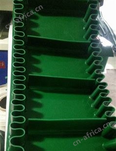 pvc3.0绿平裙边挡板输送带 pvc工业皮带