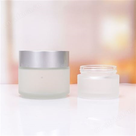 磨砂玻璃膏霜空瓶膏体瓶蒙砂面霜分装瓶5克-100g装化妆品小空瓶子