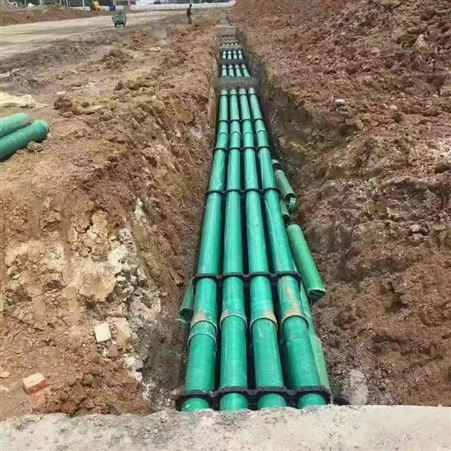 贺翔大口径电缆管玻璃钢排水管道地埋用夹砂管穿线保护管DN150