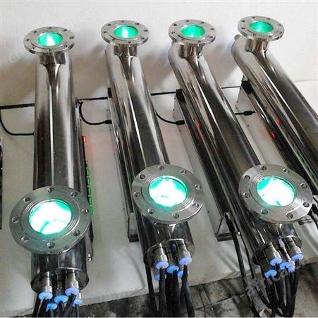 紫外线消毒器水处理设备管道式 过流式杀菌灯 自来水废水污水泳池