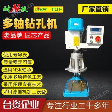 EVERTOP多轴 JTDZ35桌式油压自动退屑钻孔机 多孔钻床台式机 耐玖