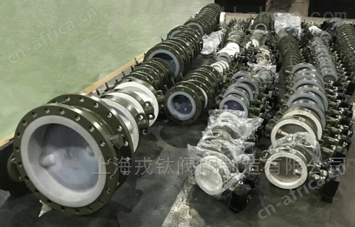 D341F46蜗轮衬氟法兰蝶阀