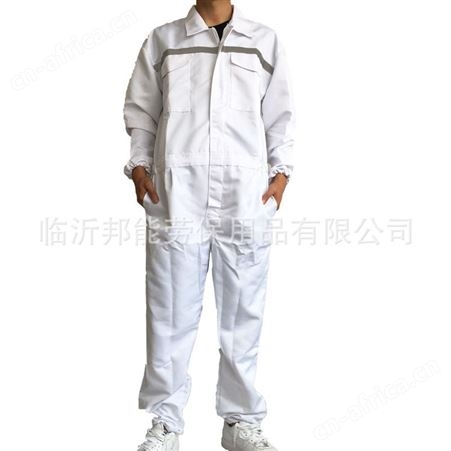 反光条连体服工装套装 涤棉男女车间汽修耐磨长袖劳保 连体工作服