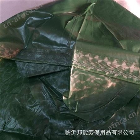 长城雨衣大褂 长款军绿色带袖带帽成人牛津透明老式登山 连体雨衣