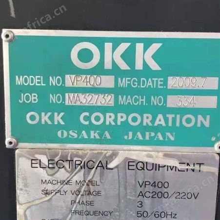 岀售日本OKK五轴加工中心二手数控加工中心VP400