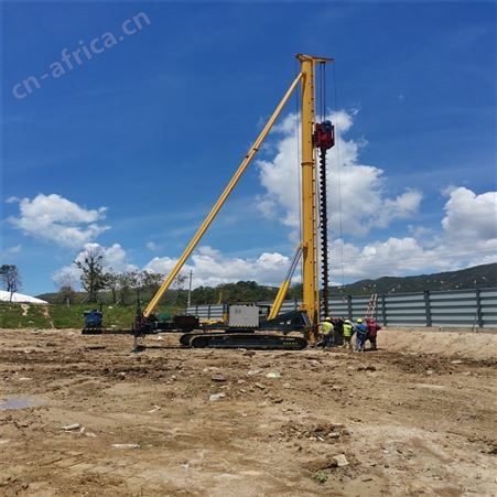 12米房屋地基打桩机 建筑工地引孔机 郭工机械全角度一体打孔机