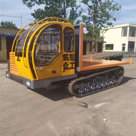 地下矿用土石履带运输车 道路铲平全地形搬运车 座驾式履带爬山虎