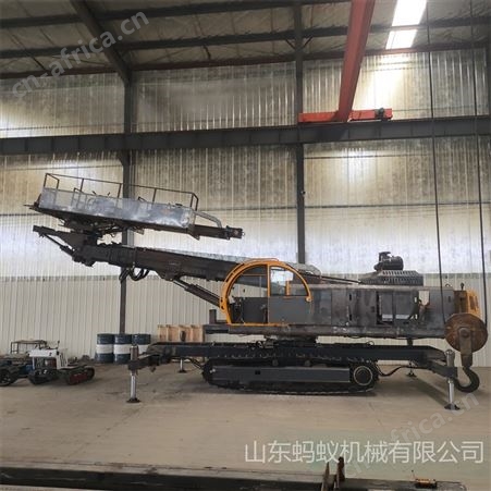 基坑支护矿用隧道钻机 全液压履带锚固钻孔机 多功能锚杆护坡钻机