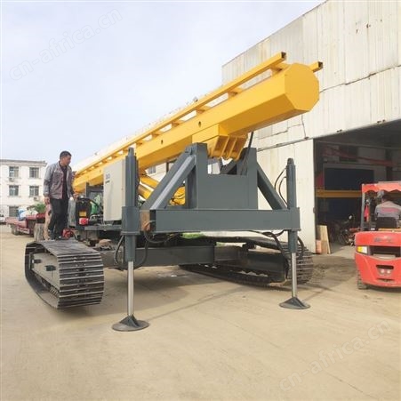 12米房屋地基打桩机 建筑工地引孔机 郭工机械全角度一体打孔机