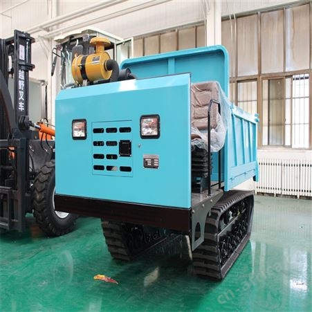 3吨建筑工程爬山车 多地形自走式履带运输车 全新手推式拉运车