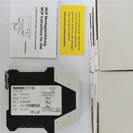 德国novotechnik位移信号变送器MUP160-4信号转换器MUP-160-4