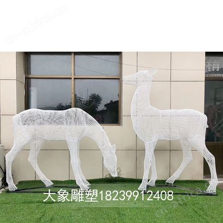 不锈钢编织雕塑 动物雕塑价格 不锈钢剪影雕塑