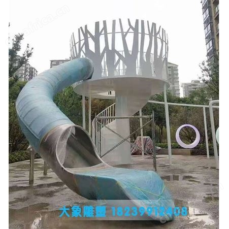 安阳不锈钢滑梯  不锈钢滑梯定制 滚筒不锈钢滑梯
