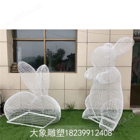 不锈钢编织雕塑 动物雕塑价格 不锈钢剪影雕塑