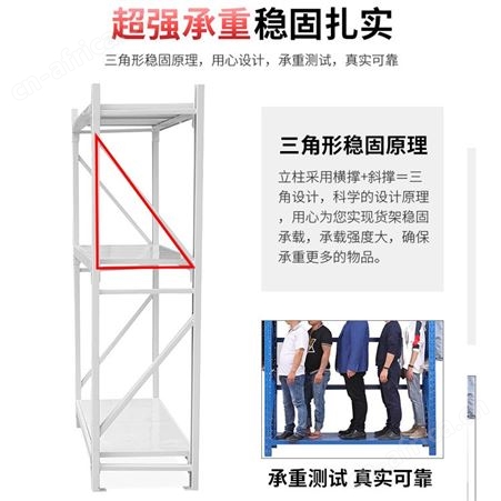 重型拆装仓库货架置物架仓储多层货物架库房展示架金属模具承铁架