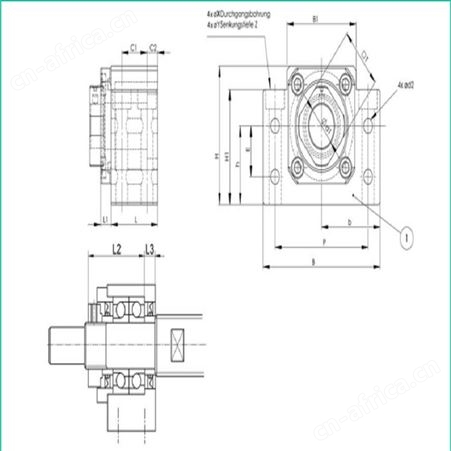indunorm 轴承单元和主轴端 BK10-E BK12-E BK15-E BK40-E