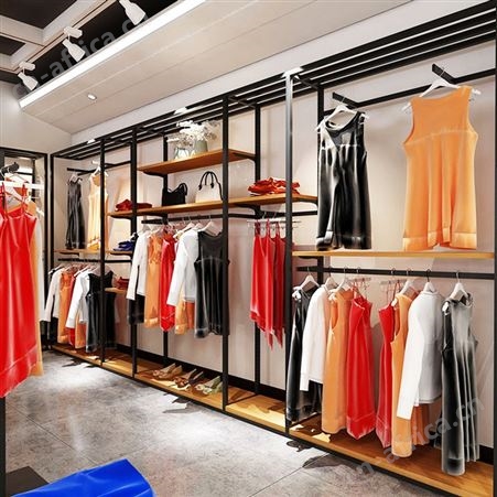 高档服装店展示架落地式女装店货架卖衣服陈列柜衣架商场店铺架子