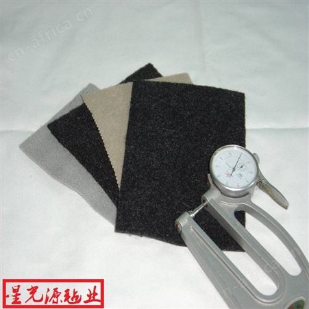 针刺无纺布，石油管道保温隔热用黑色阻燃毛毡布