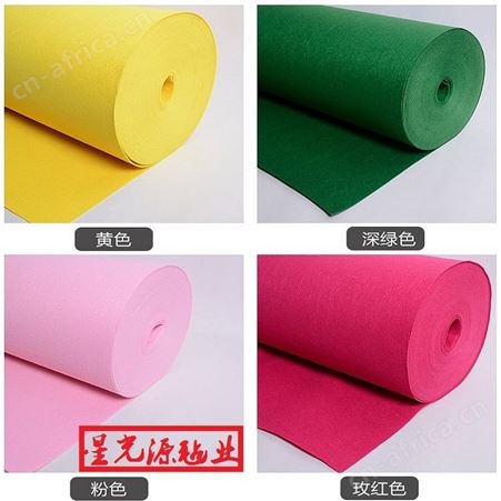 彩色毛毡无纺布，白色化纤毡，涤纶针刺毡