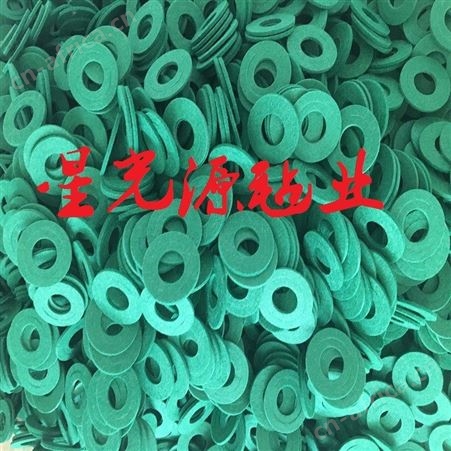 绿色羊毛毡垫，防腐蚀羊毛垫圈，定制各种异形毛毡制品件