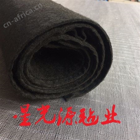 制冷设备隔音毛毡，黑色纤维隔音毛毡，隔音棉毛毡