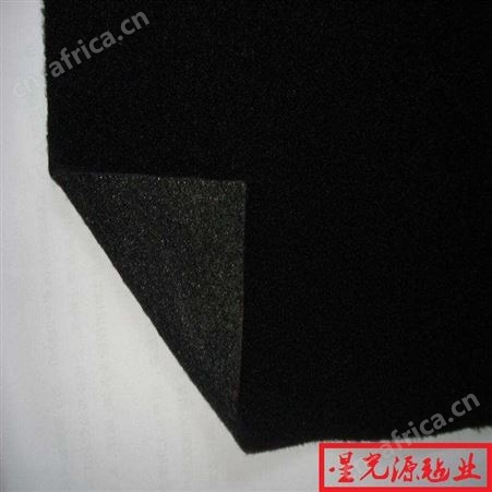 针刺无纺布，石油管道保温隔热用黑色阻燃毛毡布