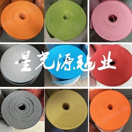工业彩色毛毡，彩色化纤针刺毡，工艺品彩色无纺布