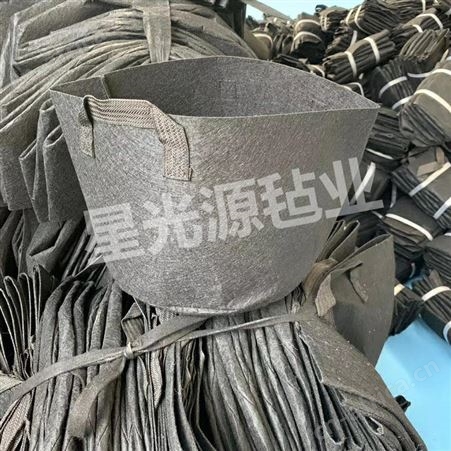 植树蔬菜盆景毛毡种植盒_园艺黑色无纺布种植袋