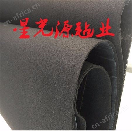 黑色涤纶纤维毛毡，隔音毛毡，硬针刺毛毡
