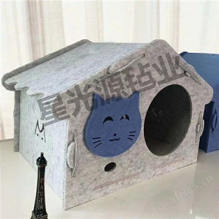 猫盆宠物窝毛毡，彩色化纤毡，聚氨酯毛毡