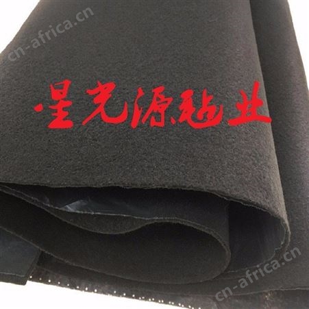 黑色涤纶纤维毛毡，隔音毛毡，硬针刺毛毡