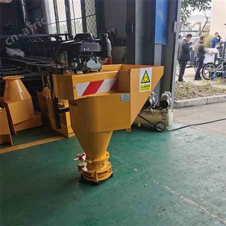 便携式融雪剂撒布机 立式皮卡车挂道路撒盐机 小型汽油抛洒