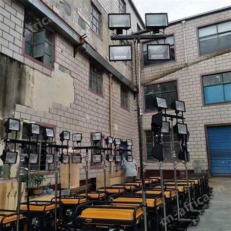 户外施工 便携自走式照明灯车 移动升降小型工作灯