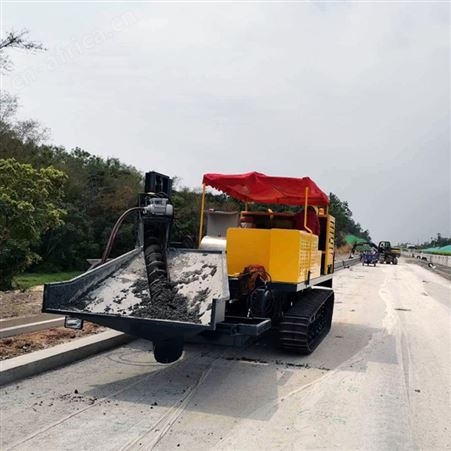 大型高速路面路沿石摊铺机 全自动混凝土水渠一次成型机 省时省力