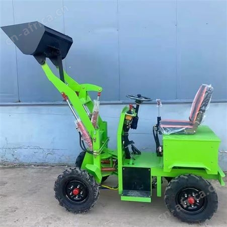 电动四驱 轮胎式移动小型装载机  农用新能源小铲车