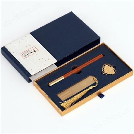 伴手礼小礼品 耕读书签3件套（笔+书签+书扣） C2-02定制logo实用礼品商务办公会议展会房地产保险银行礼品