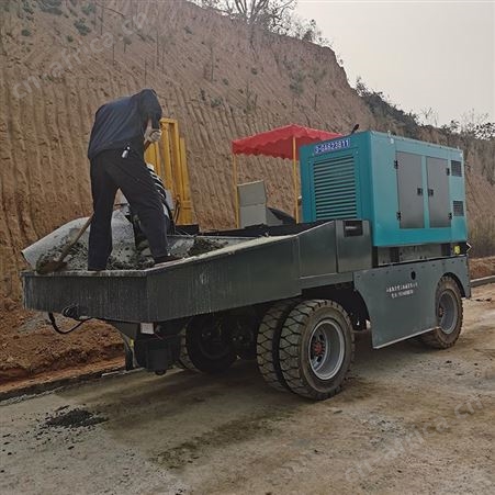 科特威尔现机直发沟渠成型机 梯形水渠机 水沟滑膜机