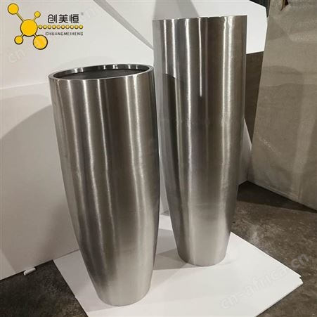 不锈钢花盆厂家供应  生产圆形圆柱圆桶   拉丝金属花盆花箱