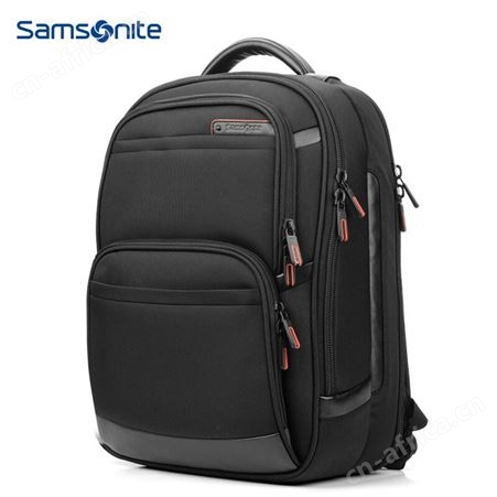 （Samsonite）大容量双肩包男电脑包14寸隔层商务背包定制LOGO