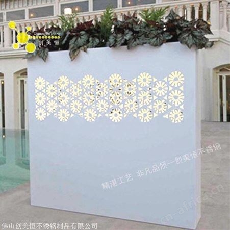 时尚商场不锈钢花盆景观花盆 支持来图定制