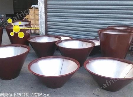厂家加工不锈钢园林花盆摆设 创意不锈钢花钵花箱