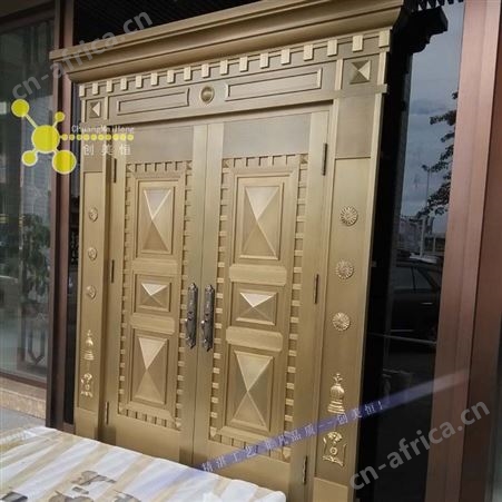 厂家定制别墅镀铜不锈钢门