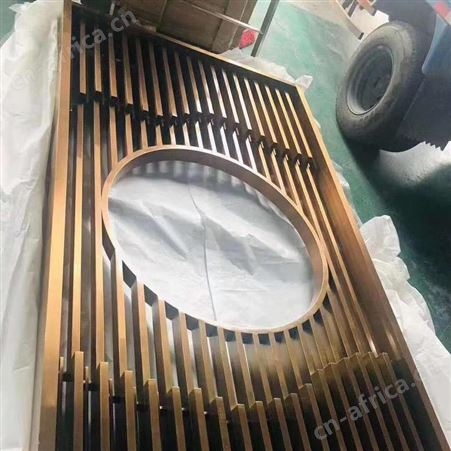 现代餐厅不锈钢屏风 无指纹铝合金屏风定制
