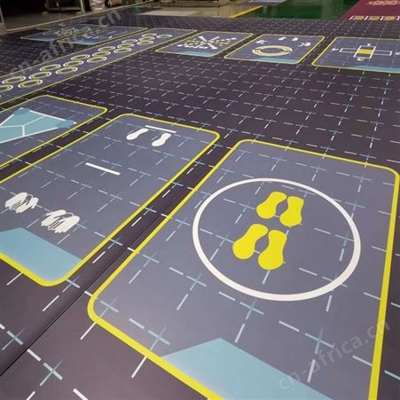 迈得乐健身房地胶 360私教图案定制地胶垫 健身房地垫