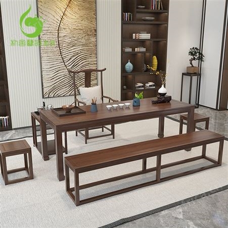 定制实木茶桌 茶台桌 茶桌椅组合 现代简约茶几桌 办公室功夫泡茶桌椅