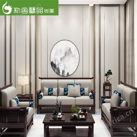 广东朴舍家具酒店实木沙发 民宿沙发  新中式实木家具厂家定制