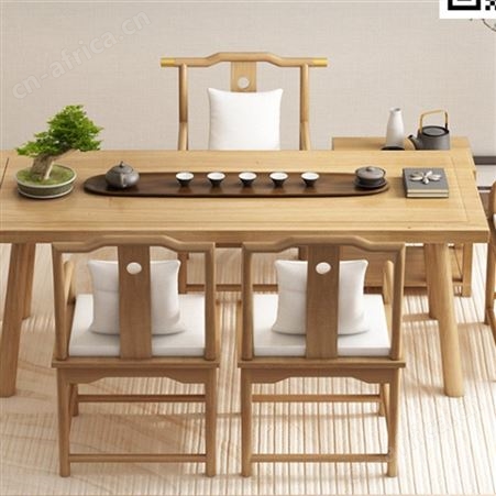 实木泡茶台 朴舍艺品 巴花大板桌 精致