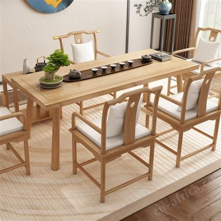 实木泡茶台 朴舍艺品 巴花大板桌 精致