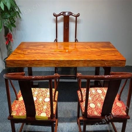 实木大板 朴舍艺品 巴花大板 线条流畅