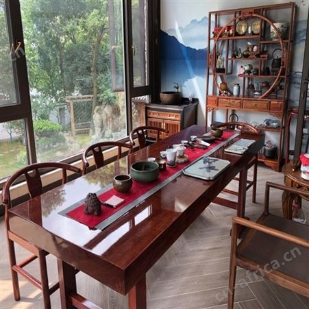 实木大板 朴舍艺品 红木桌 雍容典雅你好